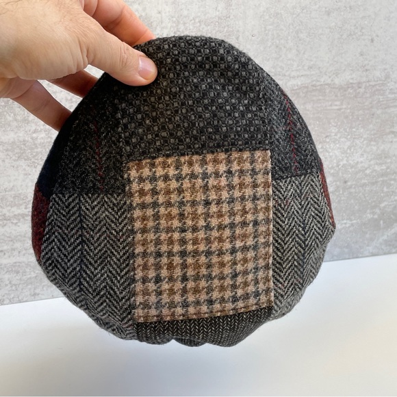 STERKOWSKI Peaky Blinders Flat Cap Harris Tweed Newsboy Hat 59cm L  7 3/8 - Picture 5 of 7